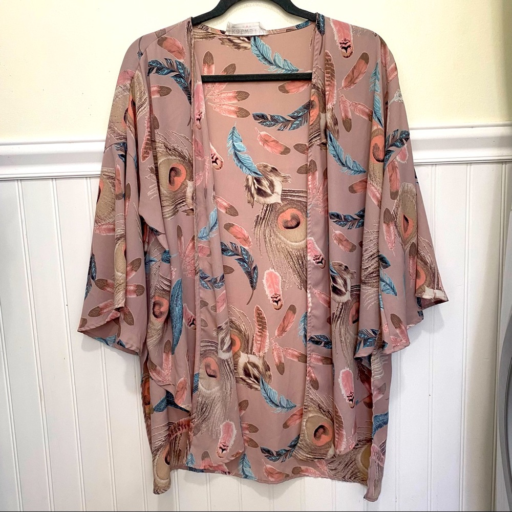 Katwalk Feathered Shaw Bell Sleeves
